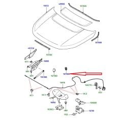 LR076953 Ayarlı Stoper Motor Kaputu Discovery Sport