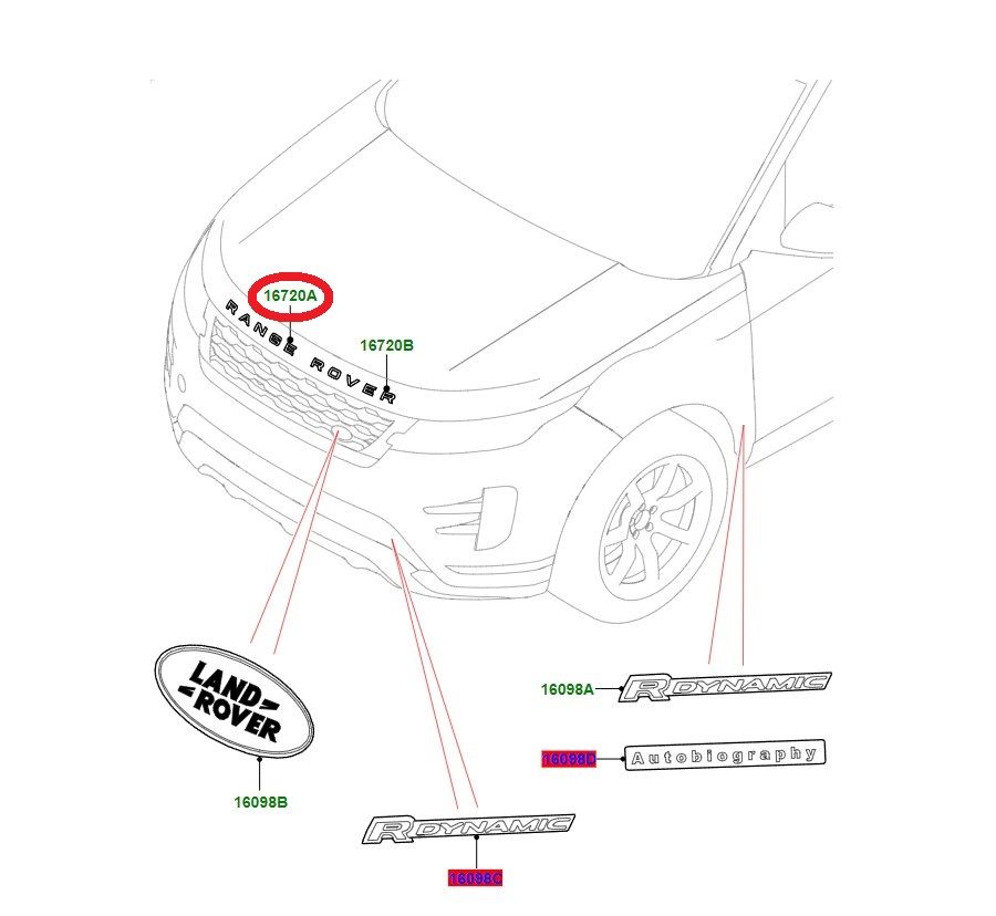 LR174361 LR162798 LR114367 Motor Kaputu RANGE Yazısı Evoque