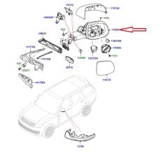 LR181953 LR152961 Sağ Dış Ayna Gövdesi Range Rover