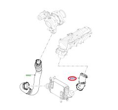 LR159479 LR141684 T2H54334 T2H45687 Intercooler Hortumu