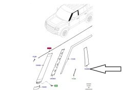 Defender B-Mast Cover Left LR130139