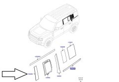 Defender B-Mast Cover Right LR130229