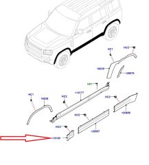 LR175934 LR149400 LR146715 Ön Sağ Çamurluk Kaplaması Defender