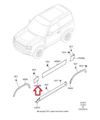 LR149399 LR146710 LR130591 Çamurluk Kaplaması Sağ Ön Defender