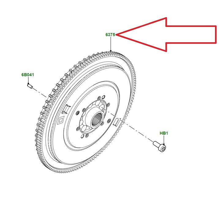 LR140092 LR100991 JDE40750 Flywheel 2.0 Phev