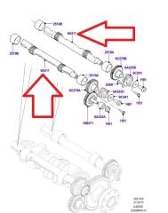 LR167443 LR139266 LR134732 JDE41351 JDE40724 Balance Shaft
