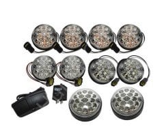 Defender Beyaz Camlı LED Lamba Kiti DA1291