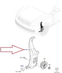 LR154192 Axle Carrier Right Front Range Rover
