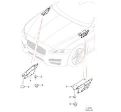 T2H12980 Motor Kaput Menteşesi Sağ Jaguar Orijinal