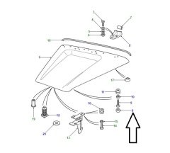 Defender Motor Kaputu Ayar Takozu 2'li 391287-L