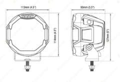 IDL0501C Ironman 4x4 Scope 5 inch Combo Led Sürüş Lambası