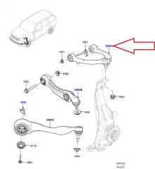 LR152746 Üst Salıncak Sağ Range Rover Lemförder
