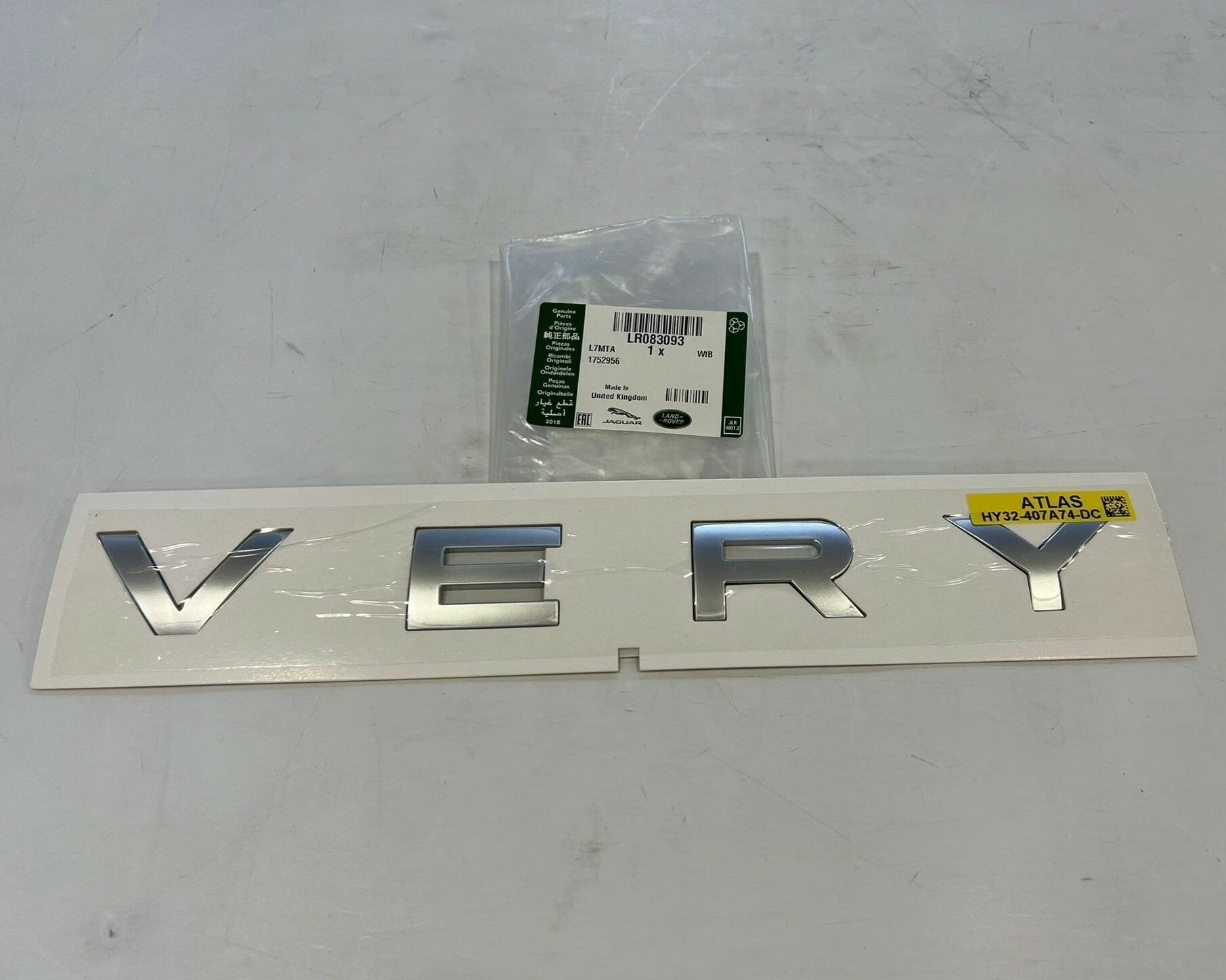 LR083093 Bagaj Yazısı VERY Discovery 5