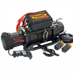13500 LB Siyah Sentetik Halatlı Power Vinç