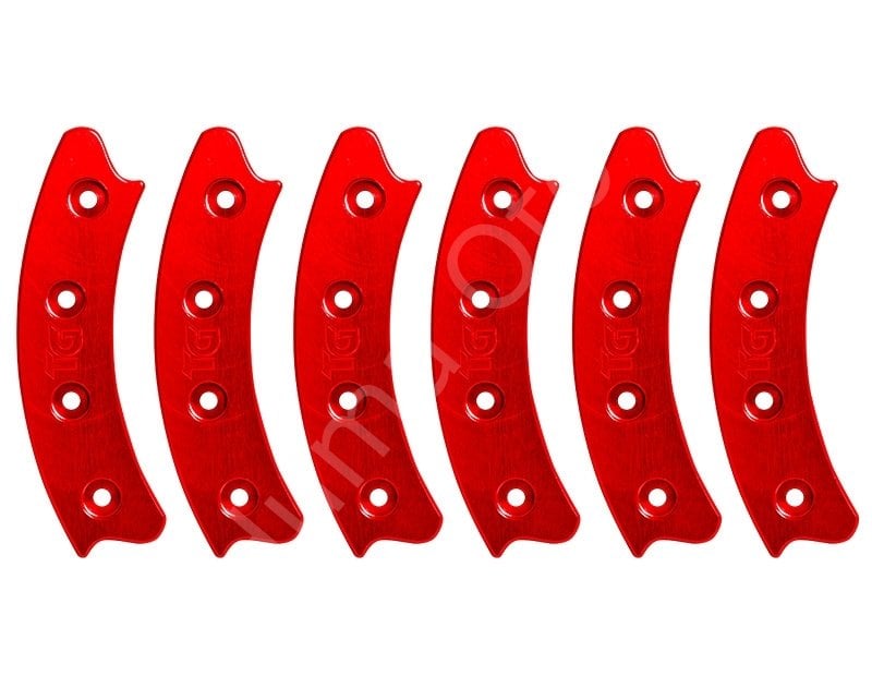 17 Rim Beadlock Circle Pieced Red 301444-KIT