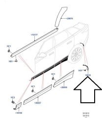 Range Rover Velar Arka Tampon Sağ Kaplaması LR092697