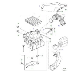 LR031342 PHB500340 PHB500320 Hava Filtre Kutusu Defender