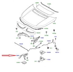 LR137539 LR035401 Kaput Güvenlik Mandalı Discovery Sport