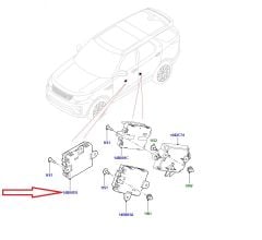 LR170984 LR129023 T2R78708 T2H46151 Kapı Modülü Sol Ön