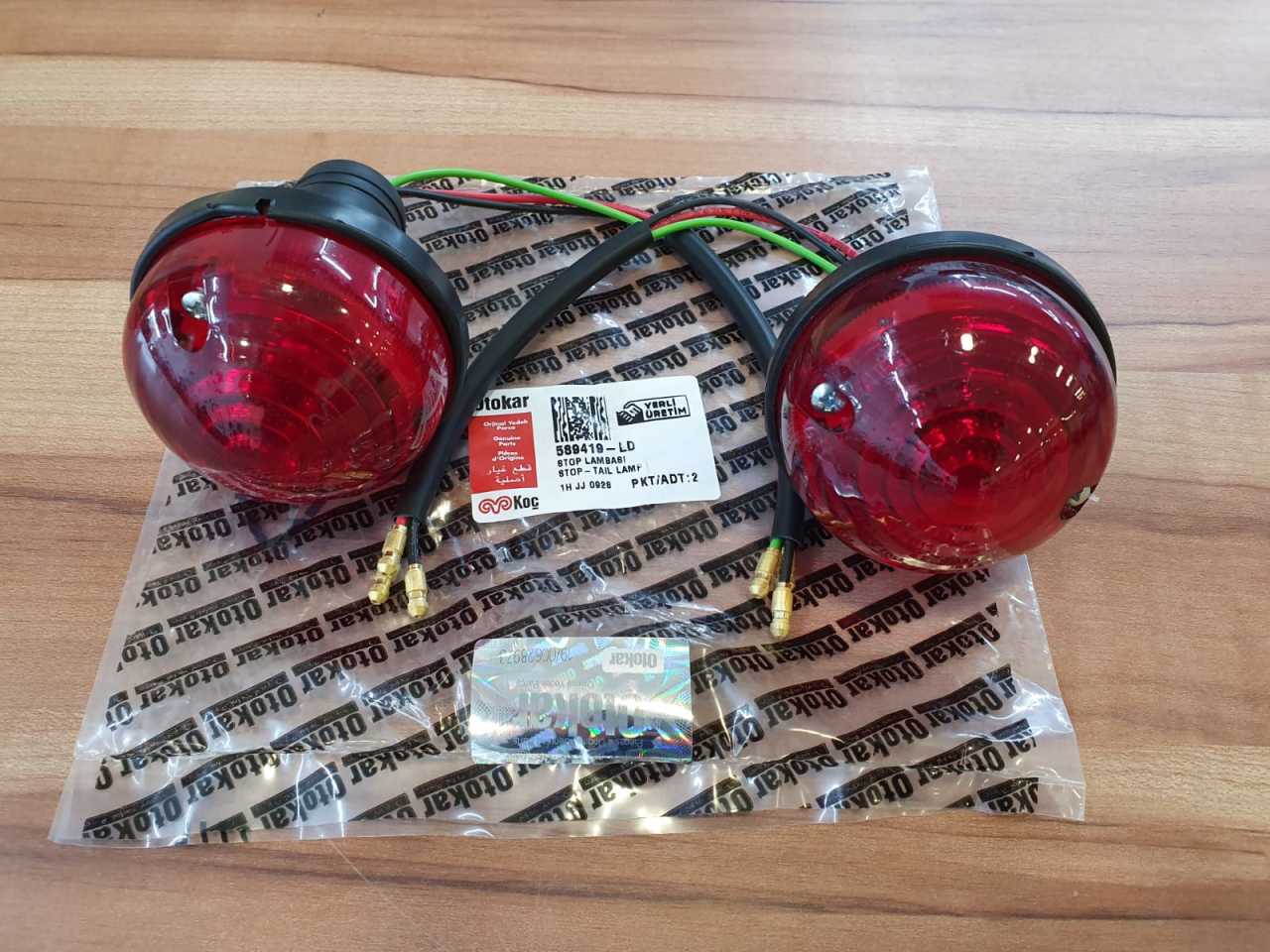 Otokar Defender Kırmızı Stop Fren Lambası 2'li 589419