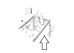 Defender Series Galvanized Rear Bracket Left MXC8935