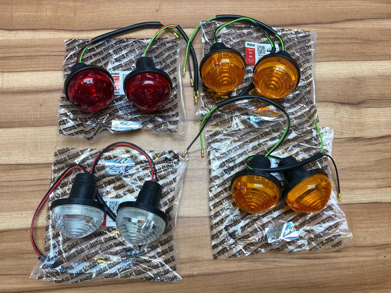 Defender Ön/Arka Sinyal-Park-Stop Fren Lambası Sekizli Kiti