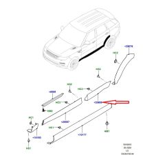LR125992 LR077213 LR044134 Kapı Kaplaması Arka Sağ Sport
