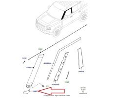 LR174352 LR161362 Ön Cam Alt Çıta Sol Yeni Defender