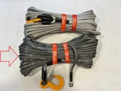Sentetik Vinç Halatı Koyu Gri Kaya Ropes
