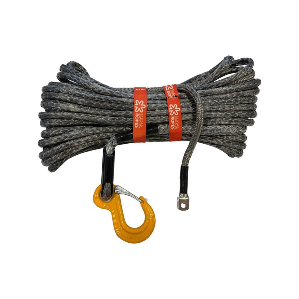 Sentetik Vinç Halatı Koyu Gri Kaya Ropes