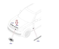 LR160905 Ön Kaput ROVER Yazısı Graphite Atlas
