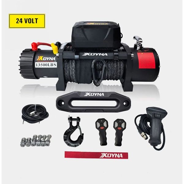 XDYNA 13500 LB Sentetik Halatlı 24 Volt Off Road Vinç