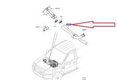 LR012187 LR006145 Kalorifer Hortumu Freelander 2 Evoque