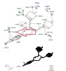 LR093418 C2P13213 Egzoz Borusu Askı Lastiği