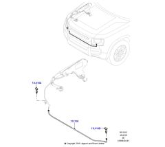 LR180131 LR132138 Headlamp Wash Jet LH Defender