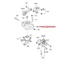 LR037029 LR024736 Braket Motor Takoz Evoque