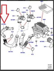 LR018732 Air Duct 3.6 V8 Diesel Range Rover