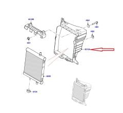 LR128286 Radyatör Çerçevesi Sağ Defender