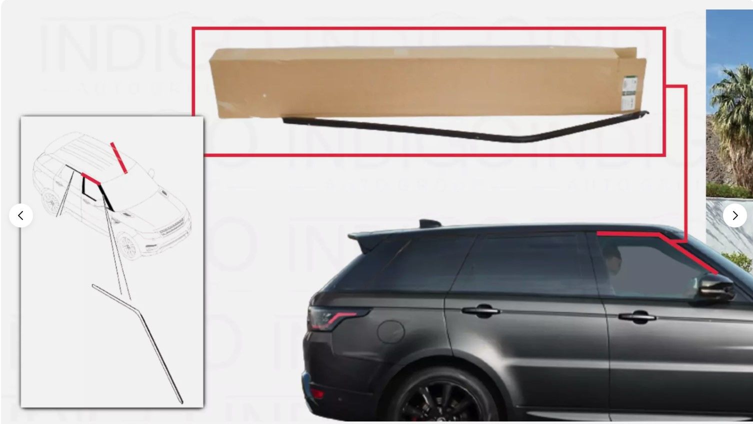 LR043748 Ön Sağ Kapı Üstü Kaplama Range Rover Sport