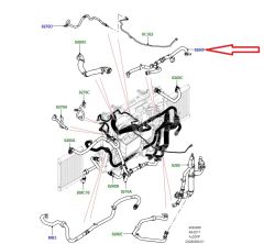 LR181675 LR143442 LR100824 Radiator Hose