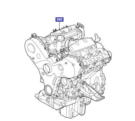 3.0 V6 Gen2 Twin Turbo Çıplak Motor LR086430