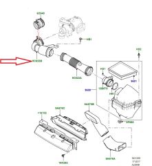 LR092341 T2H17998 Turbo Hava Emiş Borusu