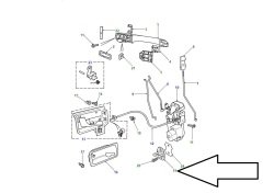 Range Rover P38 Kapı Kilit Karşılığı ALR4958