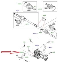 LR144676 J9C28793 Ön Aks Bağlantı Braketi