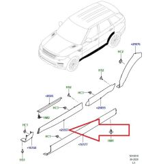 LR125987 LR054827 LR044130 Kapı Kaplaması Sağ Ön Sport