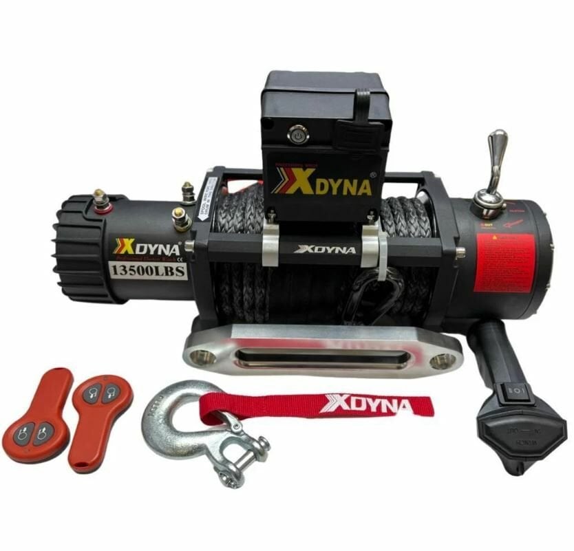 XDYNA 13500 LB Çift Kumandali Sentetik Halatlı Off Road Vinci