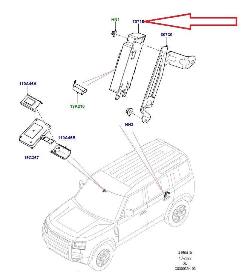 LR143098 T4K15318 Telematic Kontrol Ünitesi
