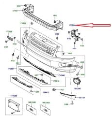 LR029746 LR002150 Ön Tampon Braketi Sol Freelander 2