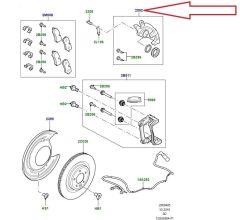 LR084120 Arka Fren Kaliperi Sol Range Rover Discovery Orijinal