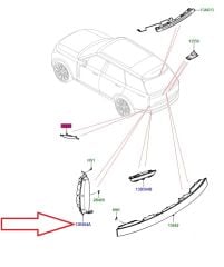 453123544 453123538 LR152172 Stop Lambası Sağ Range Rover